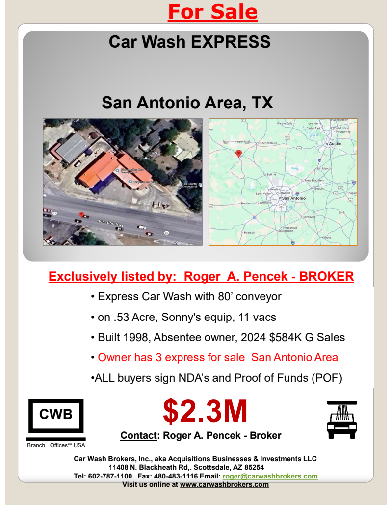 Car Wash EXPRESS in San Antonio, Texas