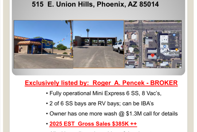 Rinse My Ride 515 E. Union Hills, Phoenix, AZ