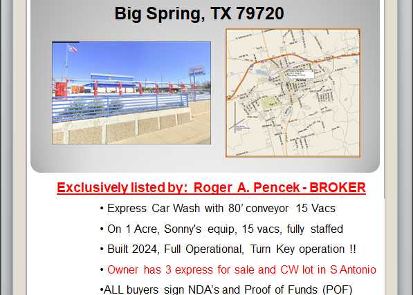 Car Wash Express Big Springs Texas
