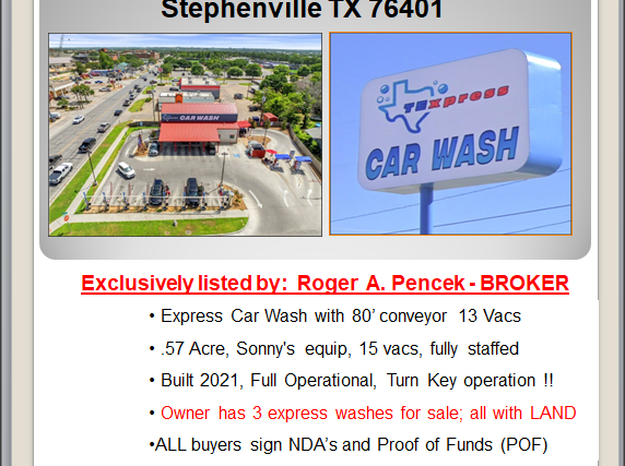 Car Wash Express Stephenville Texas